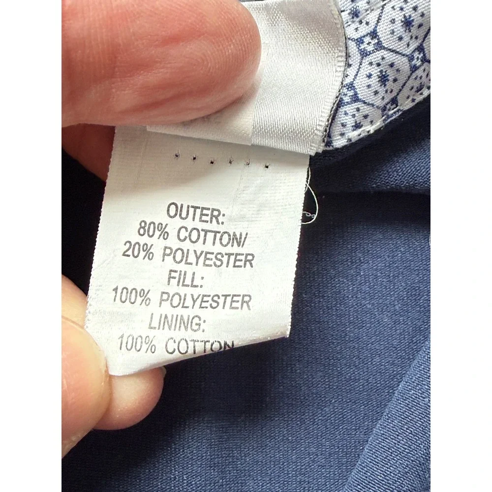 Sarah‎ Louise Girl's Polo Shirt Size 2Y Navy Blue Cotton Blend Geometric Trim